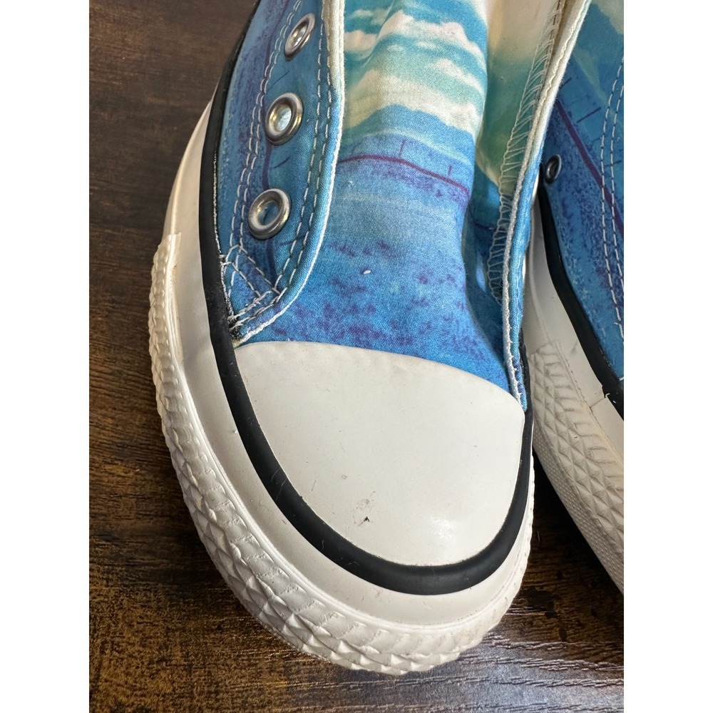 Converse Chuck Taylor All Star High Top Sky Cloud Print Blue Womens 7 551007C - Picture 8 of 16